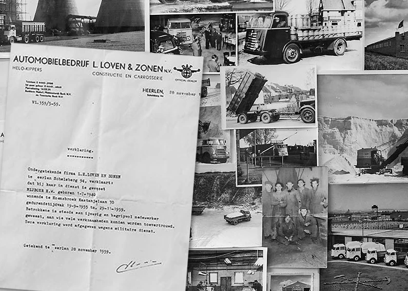LOVEN 75 jaar oude foto's en document